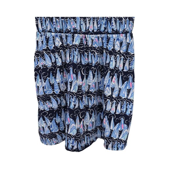 Women's - Lilly Pulitzer Loro Sails & Stripes Romper, Size Medium - Picture 4 of 10